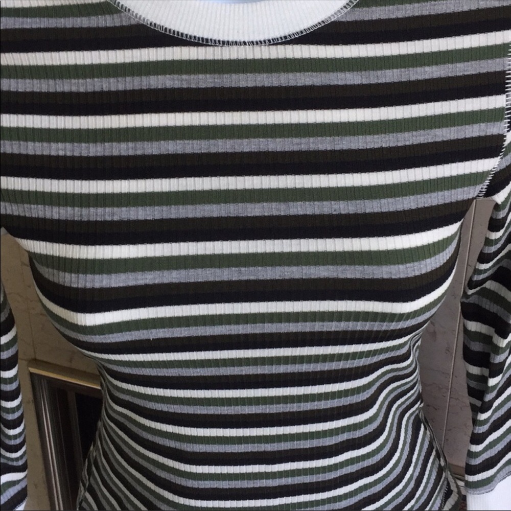 NEW Free People Good on You Army 3/4 Sleeve Tee - Picture 7 of 8